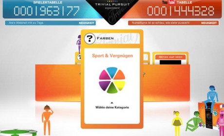 Seit dem 8. September sind Spieler eingeladen, www.youtube.com/trivialpursuit zu besuchen. Dort k&ouml;nnen sie am „You vs. YouTube“-Wettspiel teilnehmen.